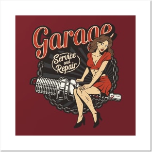 Garage Service and Repair Posters and Art